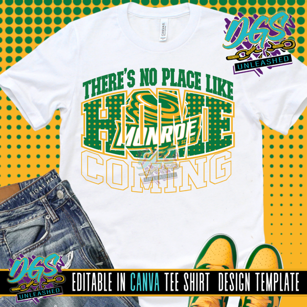 There's No Place Like Homecoming Canva Template Editable Canva Template