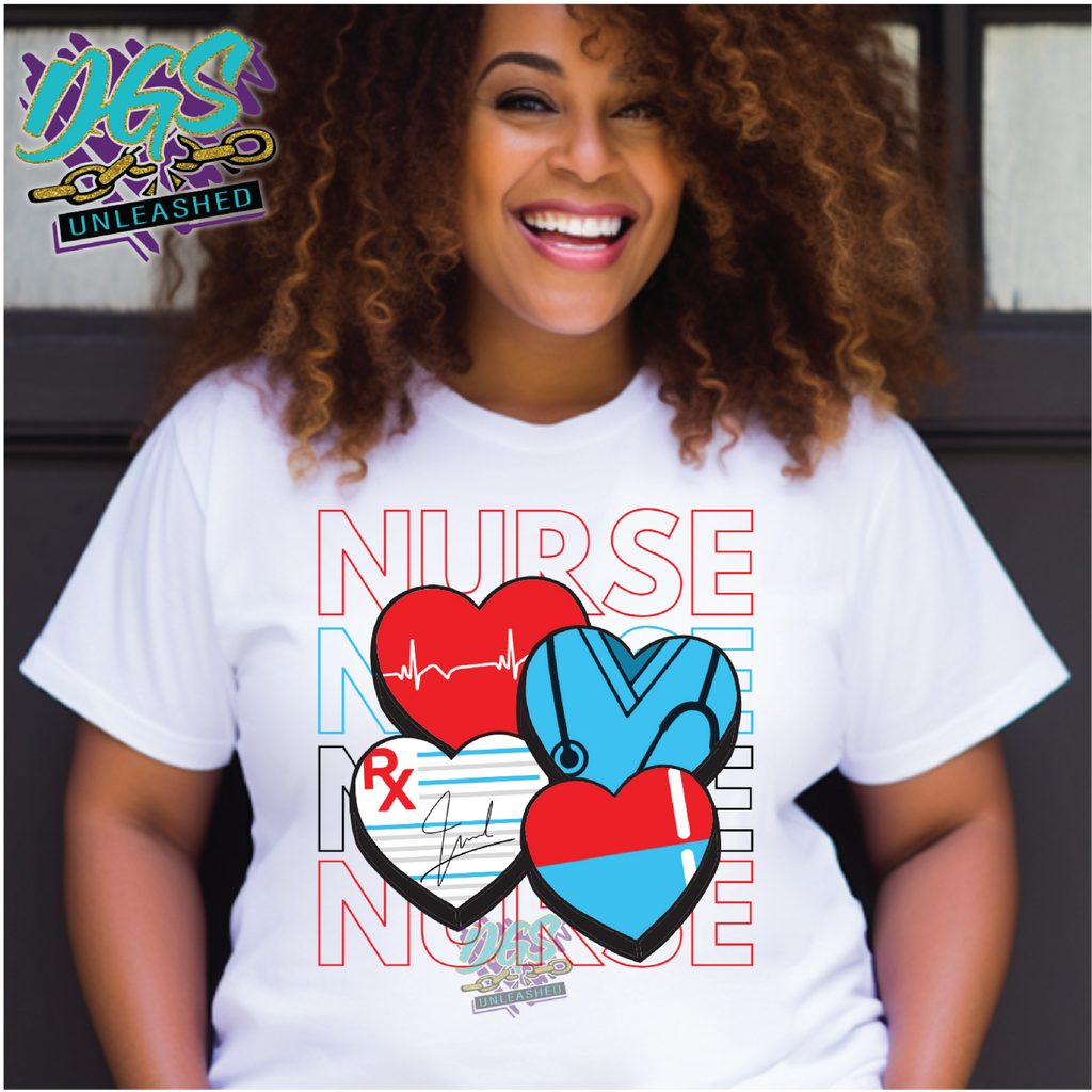 Nurses Hearts PNG ONLY Instant Digital Download