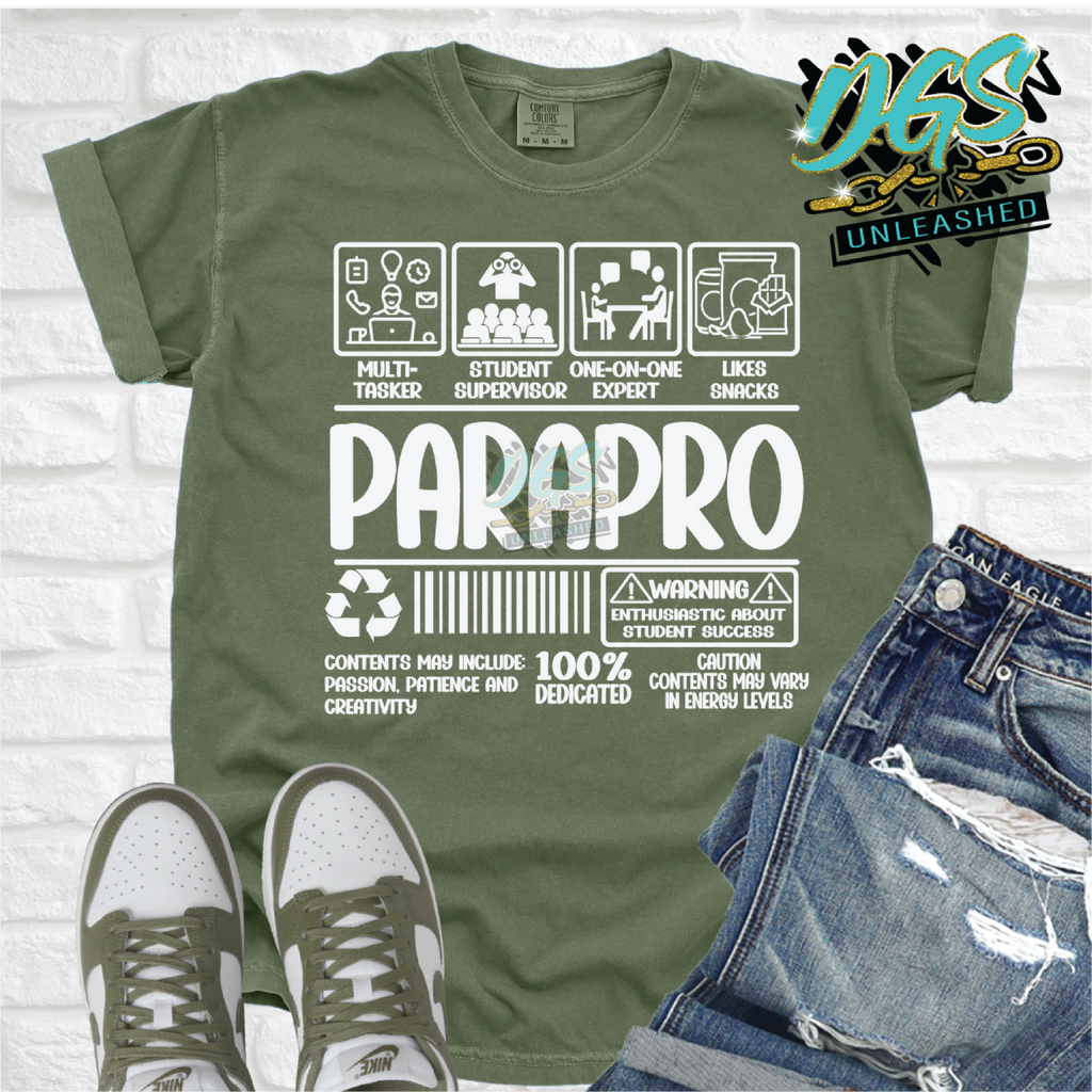 ParaPro Label SVG, DXF, PNG, and EPS Cricut-Silhouette Instant Digital Download