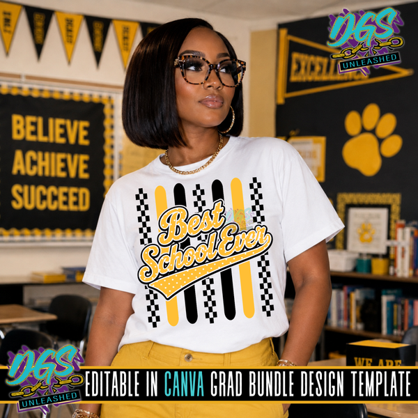 Best School Ever Editable Canva Template