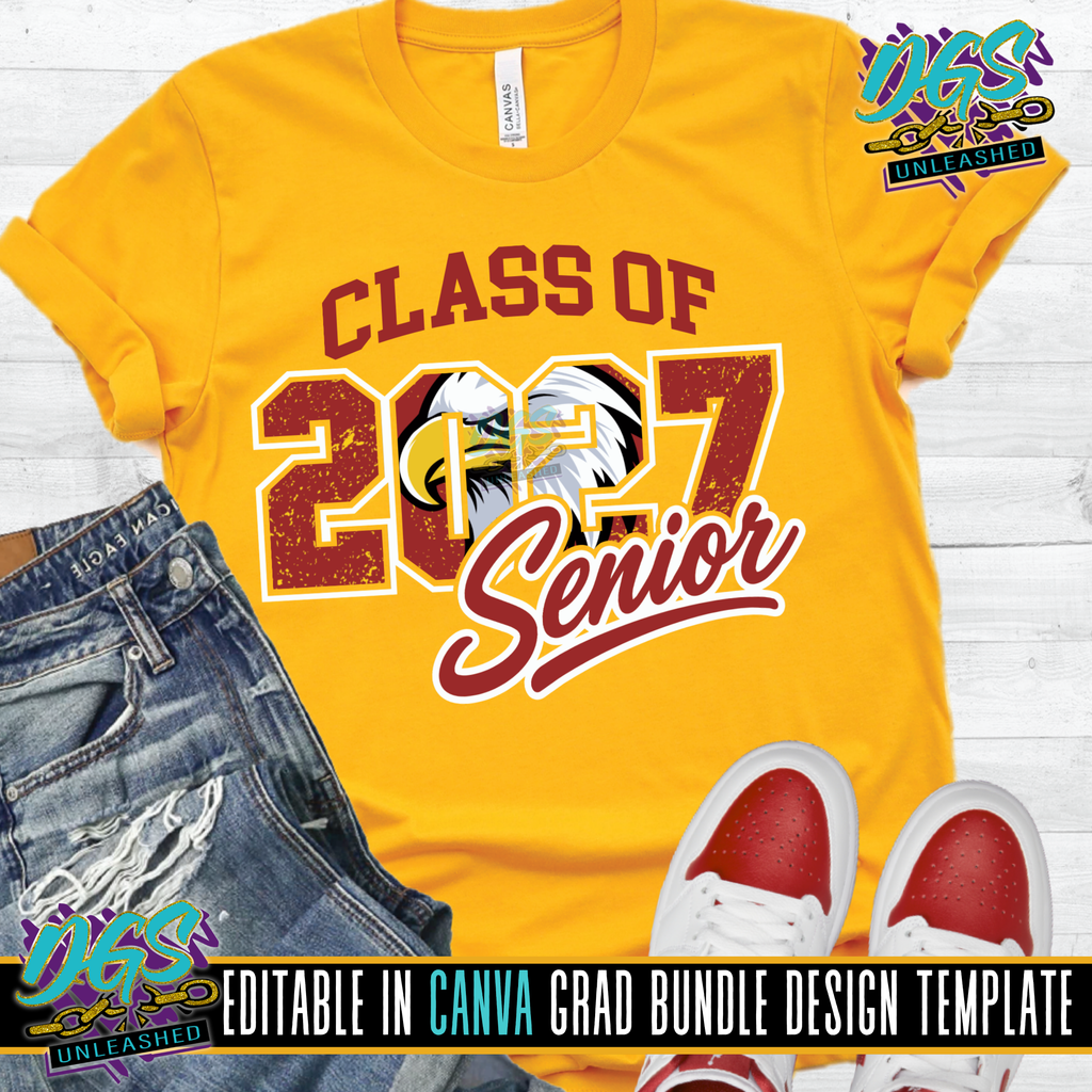 Class of 2027 Senior Editable Canva Template