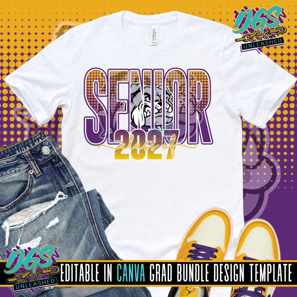 Senior Class of 2027 Editable Canva Template