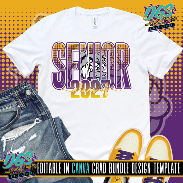 Senior Class of 2027 Editable Canva Template