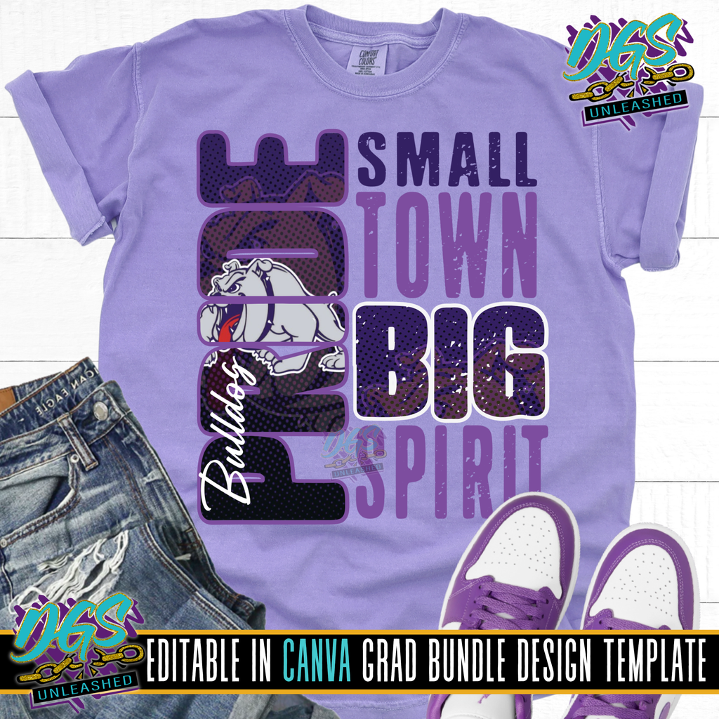 Small Town/Big Spirit Pride Editable Canva Template