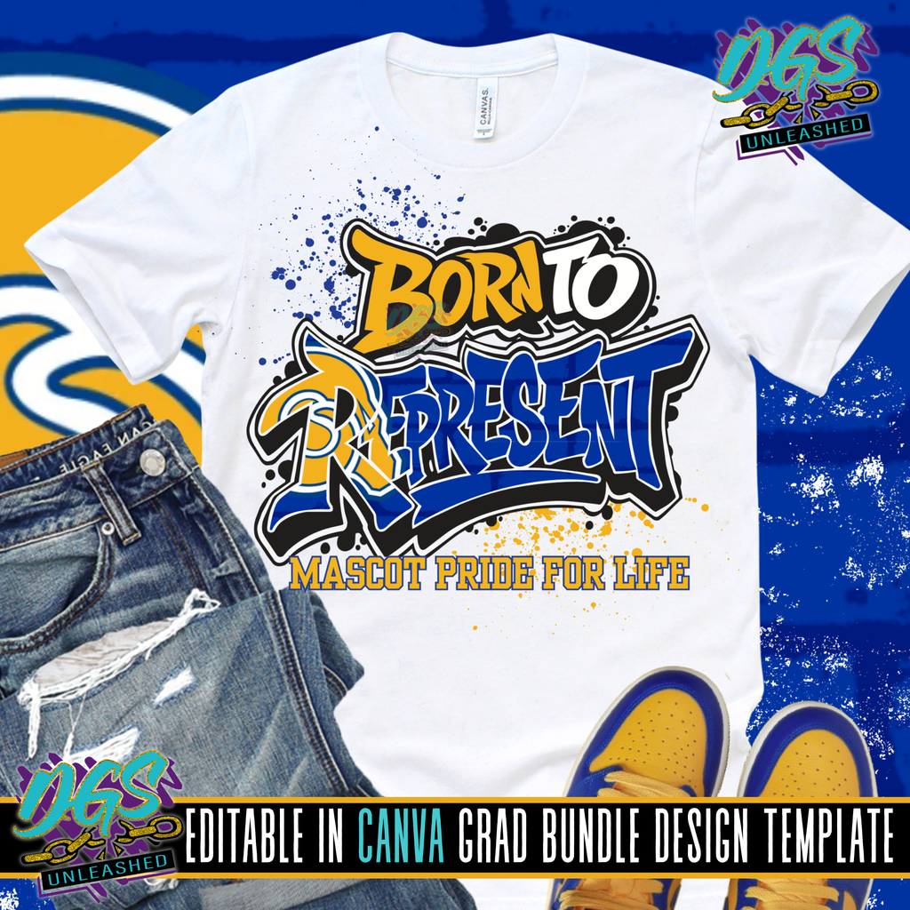 Born to Represent Editable Canva Template