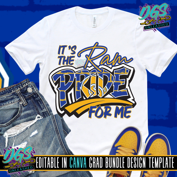 It's the Mascot Pride for Me Editable Canva Template