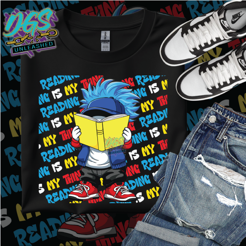 Reading is my Thing Frenzy PNG Instant Digital Download