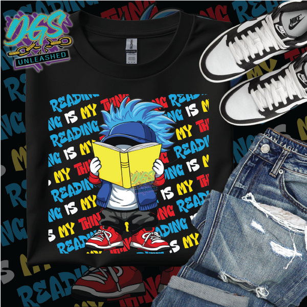 Reading is my Thing Frenzy PNG Instant Digital Download