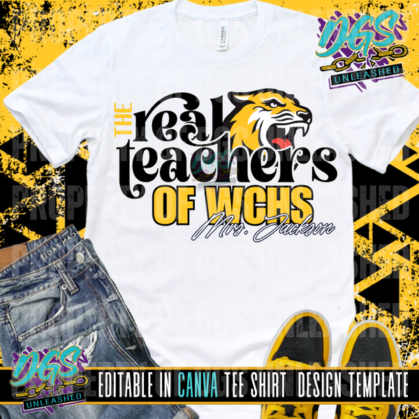 The Real Teachers Editable Canva Template