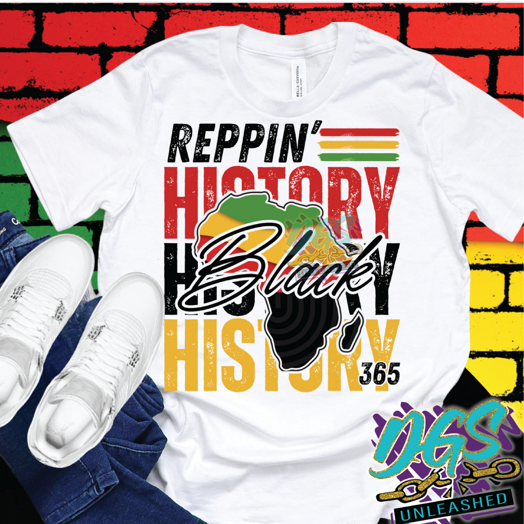 Reppin' Black History 365 PNG ONLY Instant Digital Download