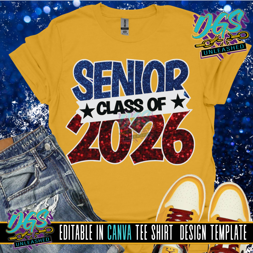 Senior Class of 2026 Layer Editable Canva Template