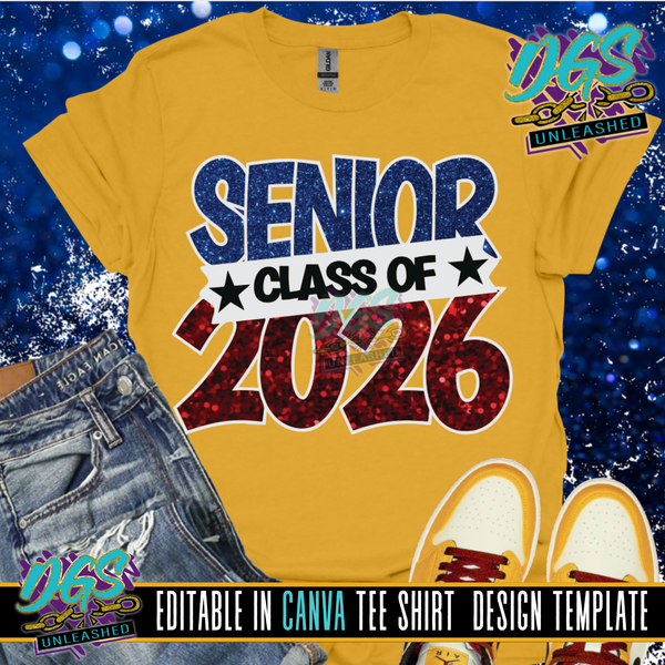 Senior Class of 2026 Layer Editable Canva Template