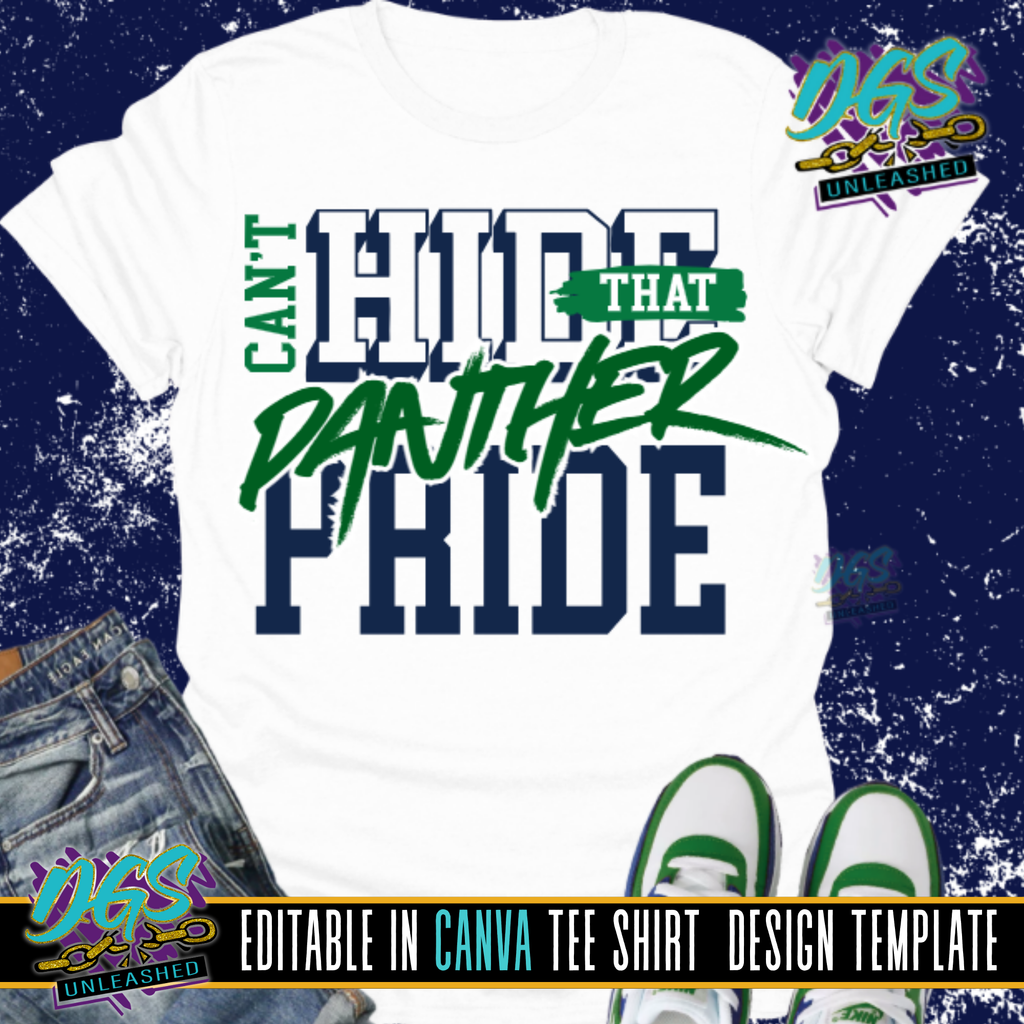 Can't Hide Canva Template Editable Canva Template