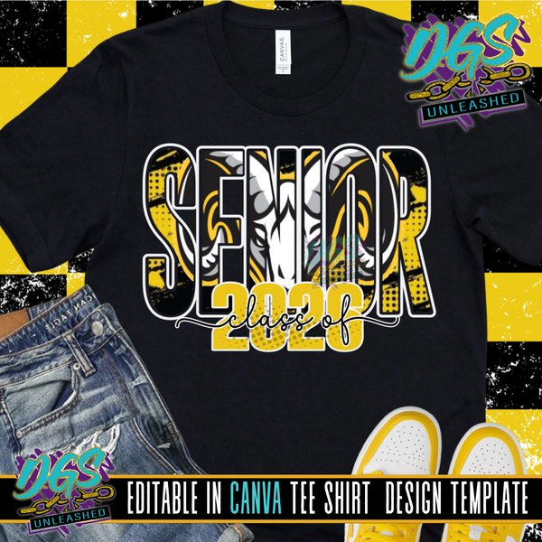 Senior Class of 2026 Frame Editable Canva Template