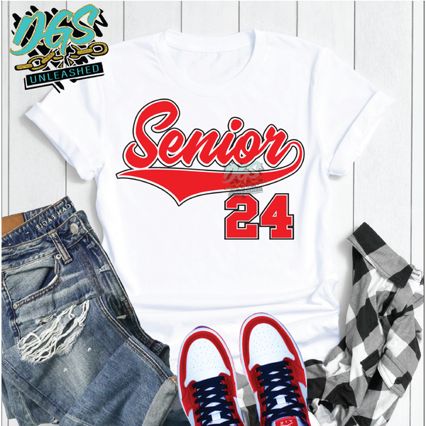 Senior 24 SVG, DXF, PNG, and EPS Digital Files