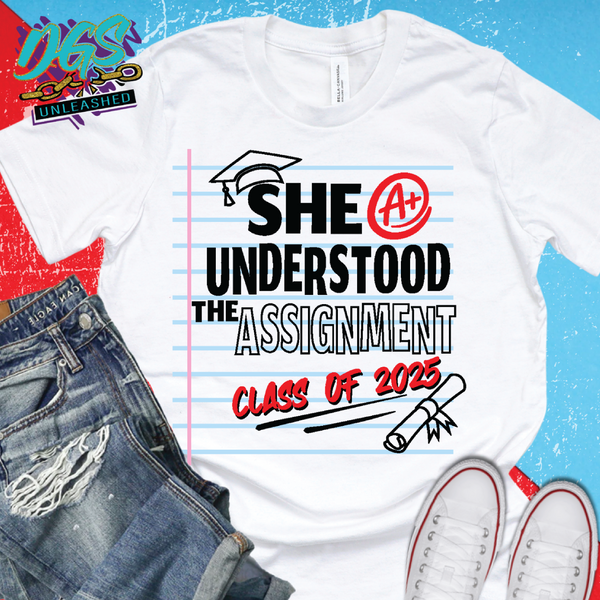 She Understood the Assignment 25 SVG, DXF, PNG, and EPS Cricut-Silhouette Instant Digital Download