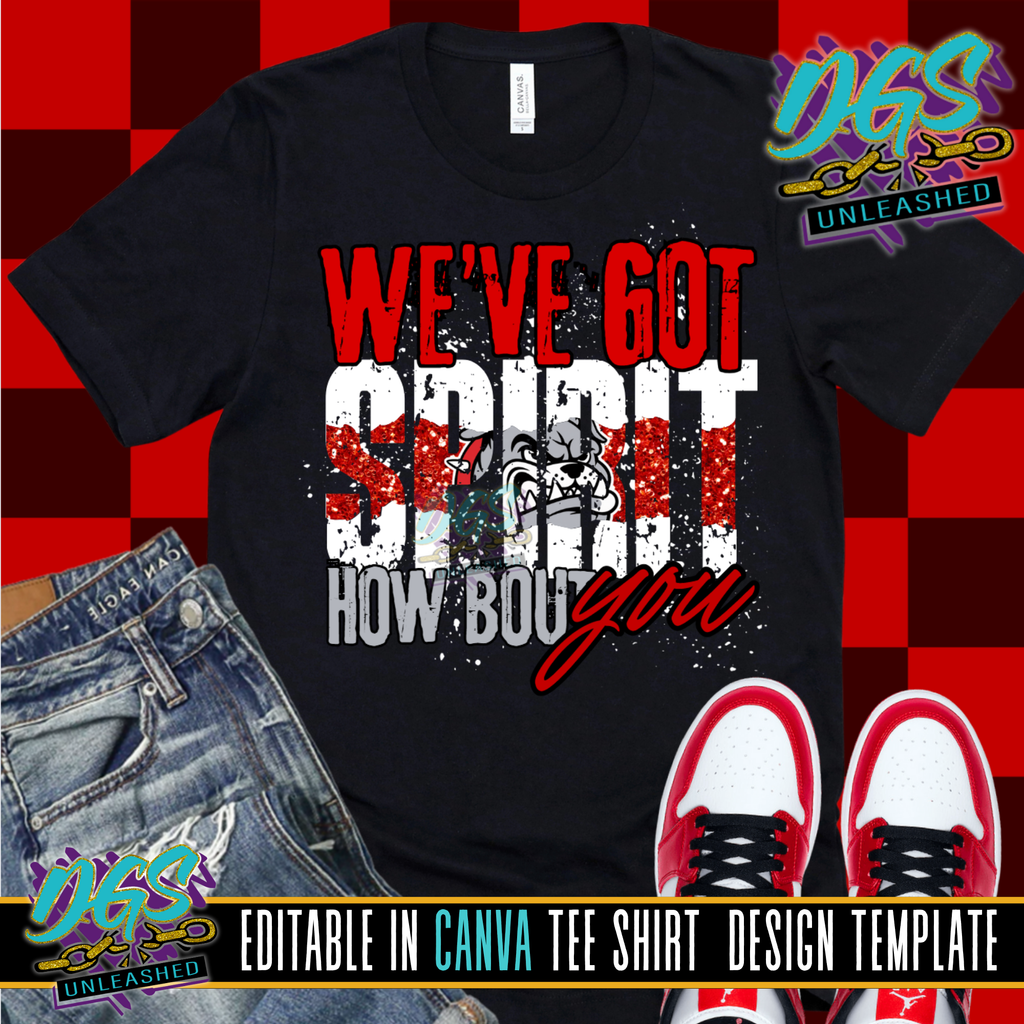 We've Got Spirit Editable Canva Template