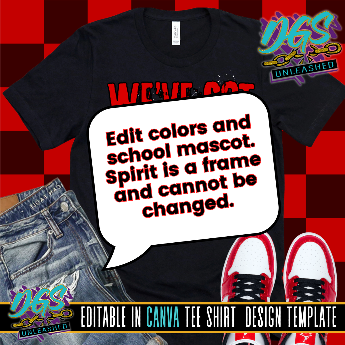 We've Got Spirit Editable Canva Template – Da Goodie Shop Unleashed