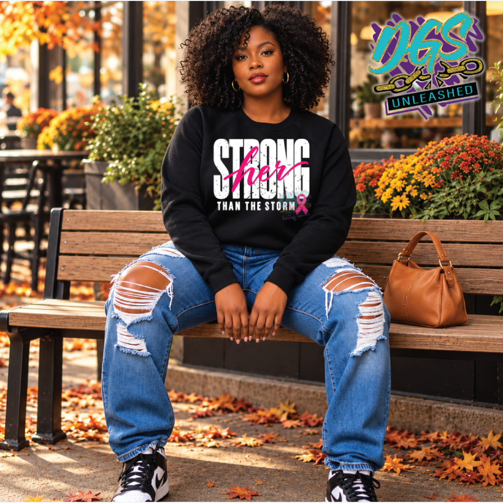 Strongher than the Storm SVG, DXF, EPS, PNG Instant Digital Download