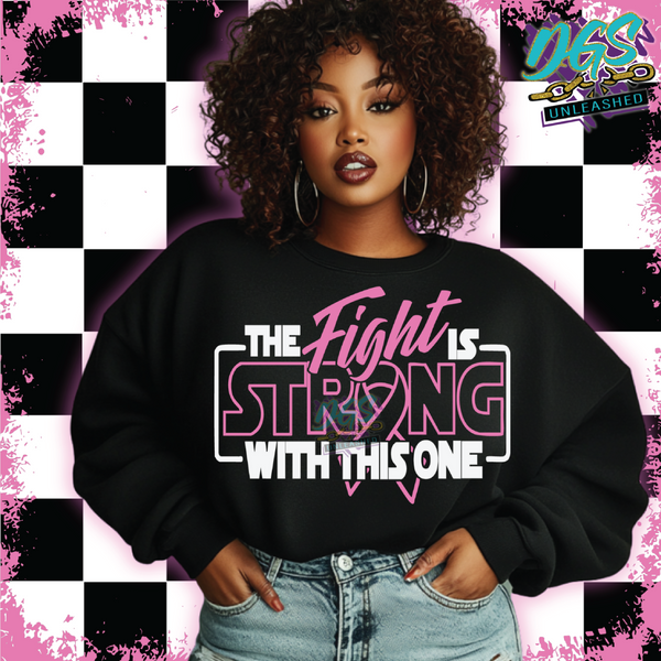 The Fight is Strong SVG, DXF, PNG, and EPS Cricut-Silhouette Instant Digital Download