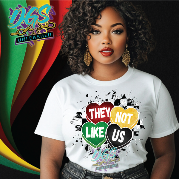 They Not Like Us Hearts PNG ONLY Instant Digital Download