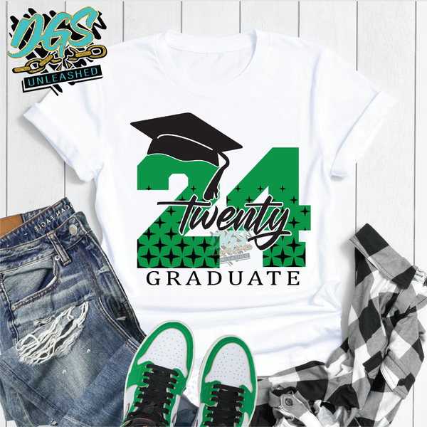 Twenty 24 Graduate SVG, DXF, PNG, and EPS Digital Files