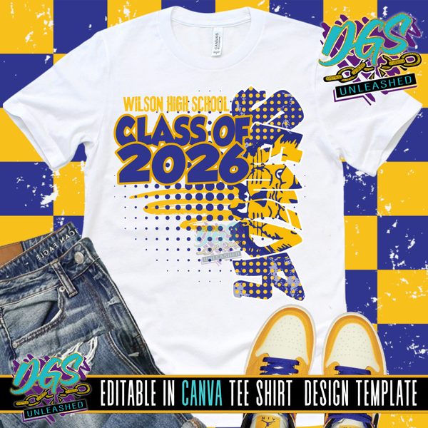 Vertical Senior 2026 Editable Canva Template
