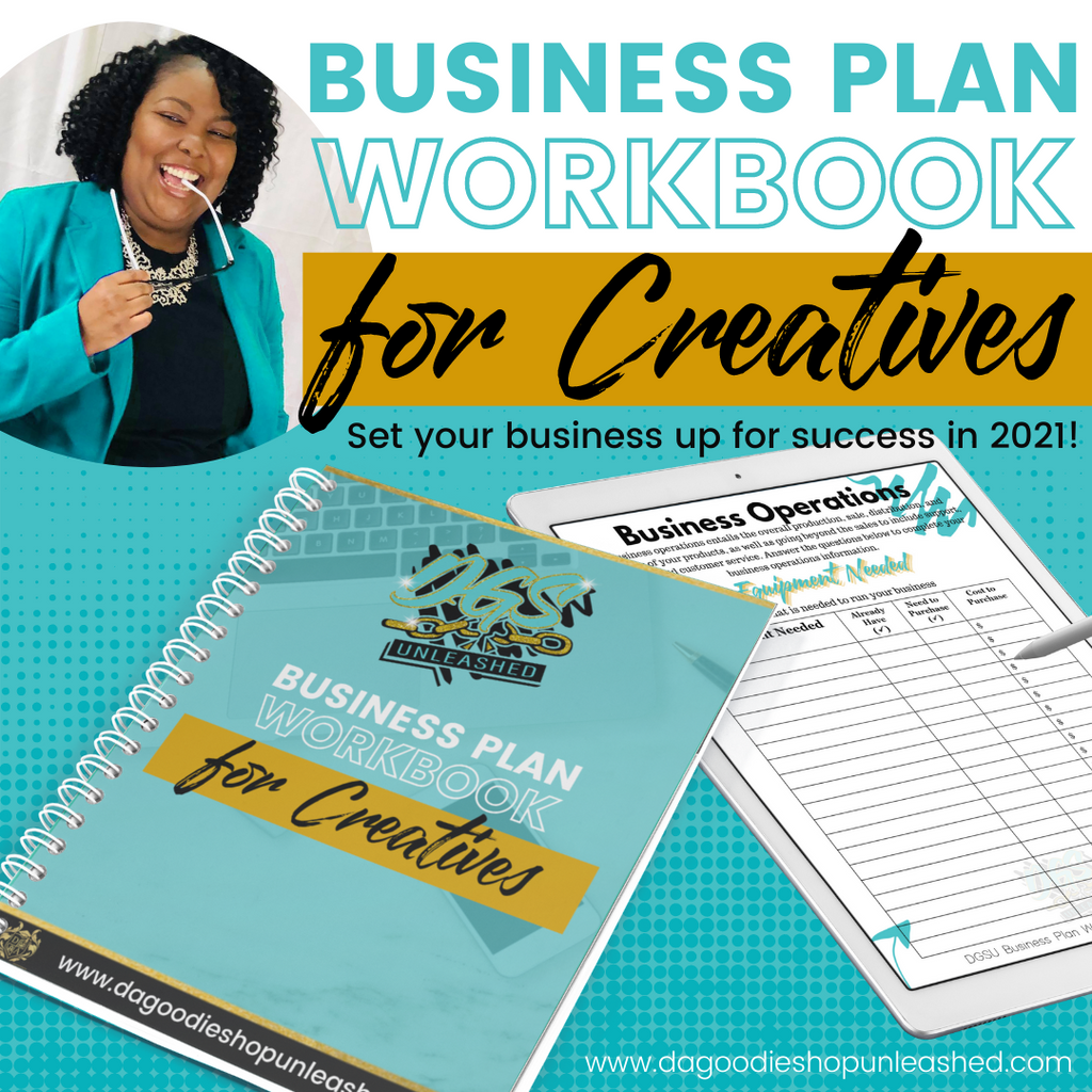 Business Plan Workbook for Creatives (WORKBOOK ONLY!!)