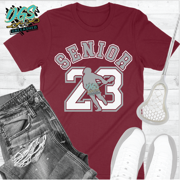 Air Senior 23 Lacrosse SVG, DXF, PNG, and EPS Digital Files