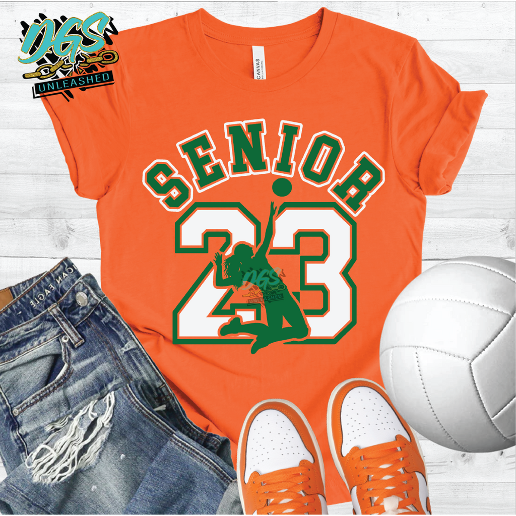 Air Senior 23 Volleyball SVG, DXF, PNG, and EPS Digital Files