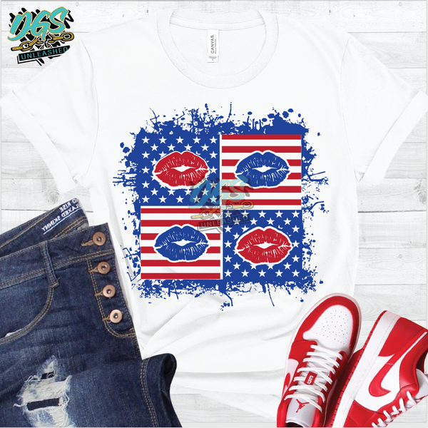 American Kisses SVG, DXF, PNG, and EPS Cricut-Silhouette Instant Digital Download