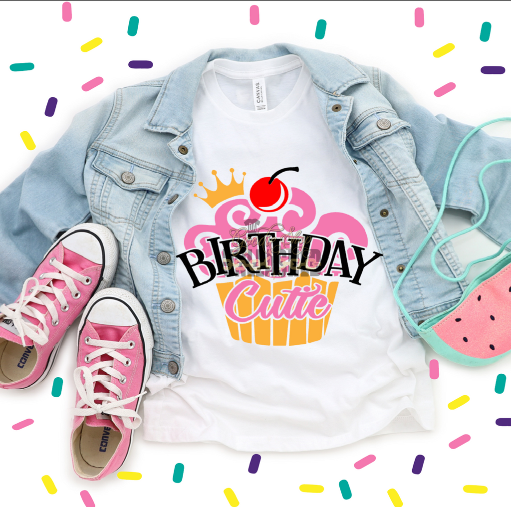 Cupcake Birthday Cutie Digital Design File