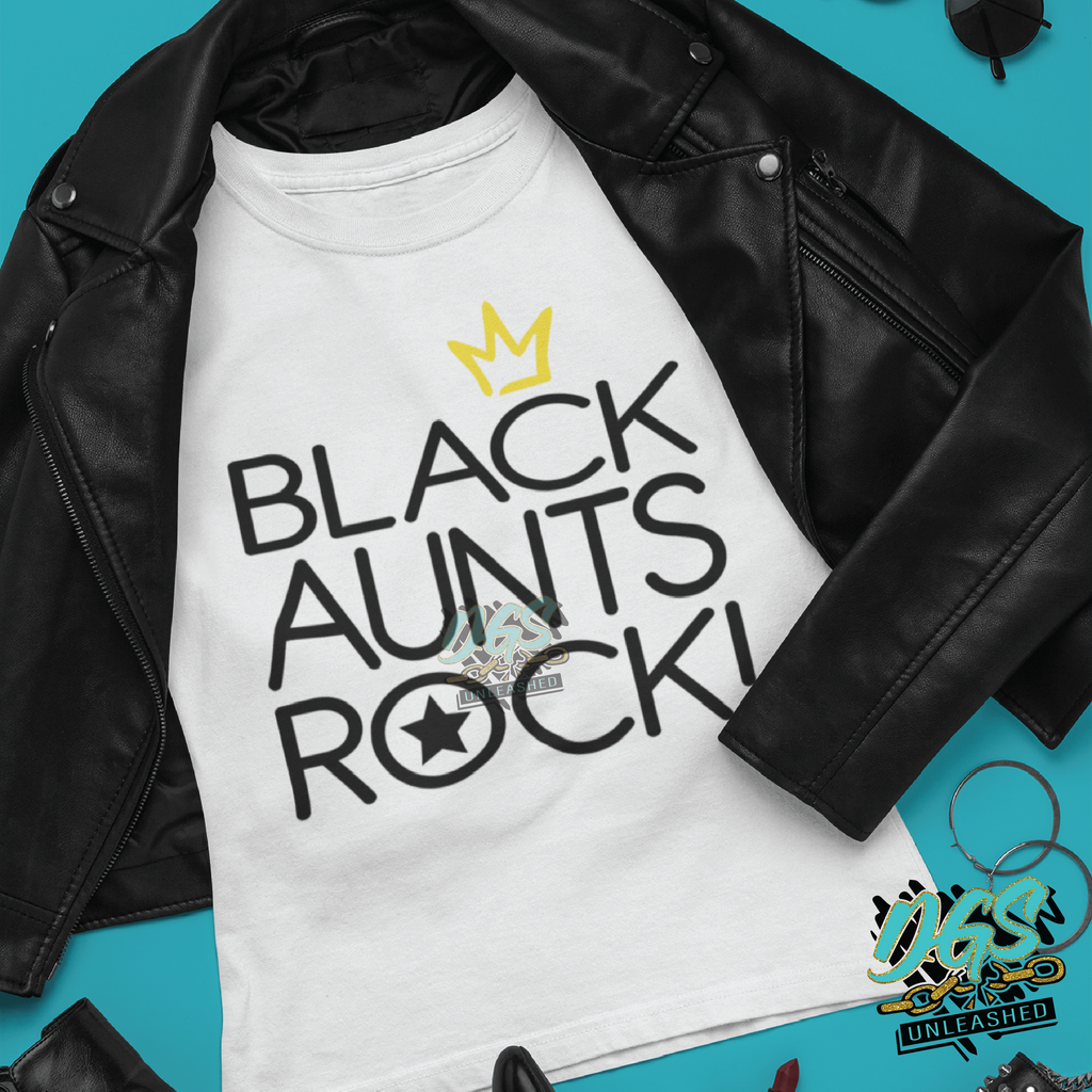 Black Aunts Rock! SVG, DXF, PNG, and EPS Cricut-Silhouette Instant Digital Download