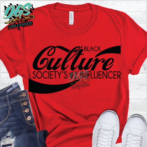 Black Culture: Society's #1 Influencer SVG, DXF, PNG, and EPS Cricut-Silhouette Instant Digital Download