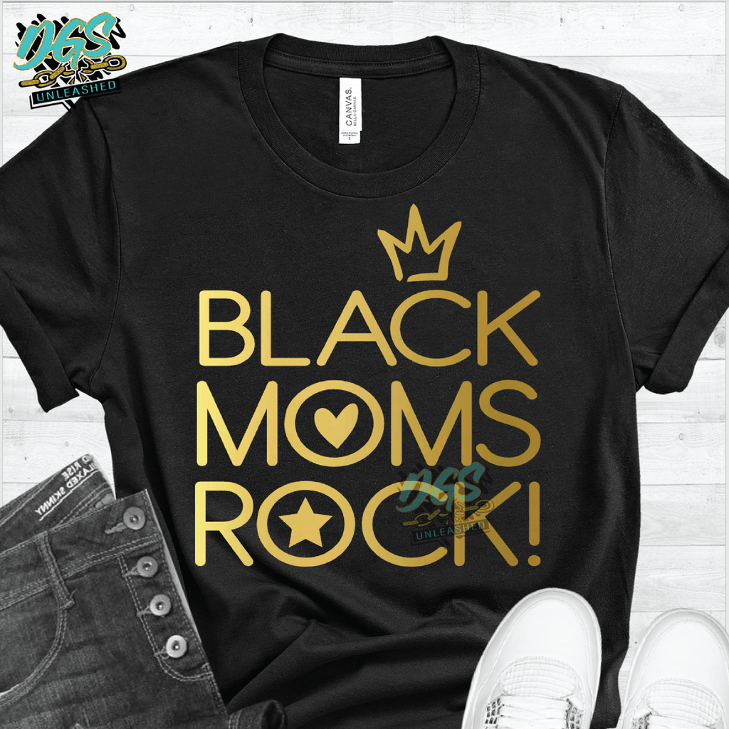 Black Moms Rock! SVG, DXF, PNG, and EPS Cricut-Silhouette Instant Digital Download