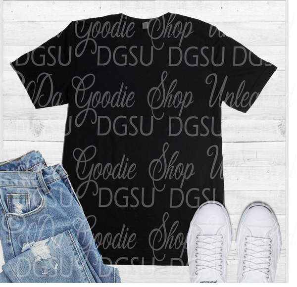 Black Regular Shirt with Jeans Mockup