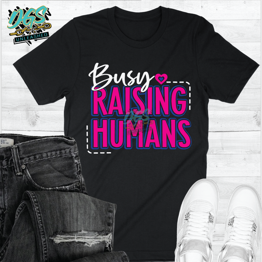 Busy Raising Humans SVG, DXF, PNG, and EPS Cricut-Silhouette Instant Digital Download