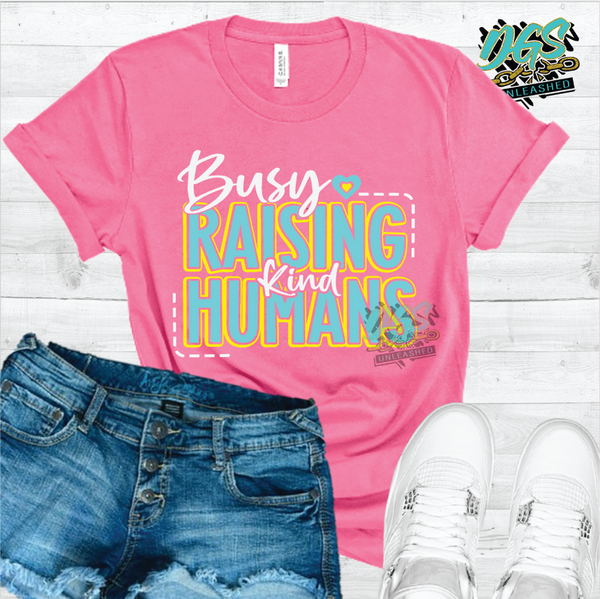 Busy Raising Kind Humans SVG, DXF, PNG, and EPS Cricut-Silhouette Instant Digital Download