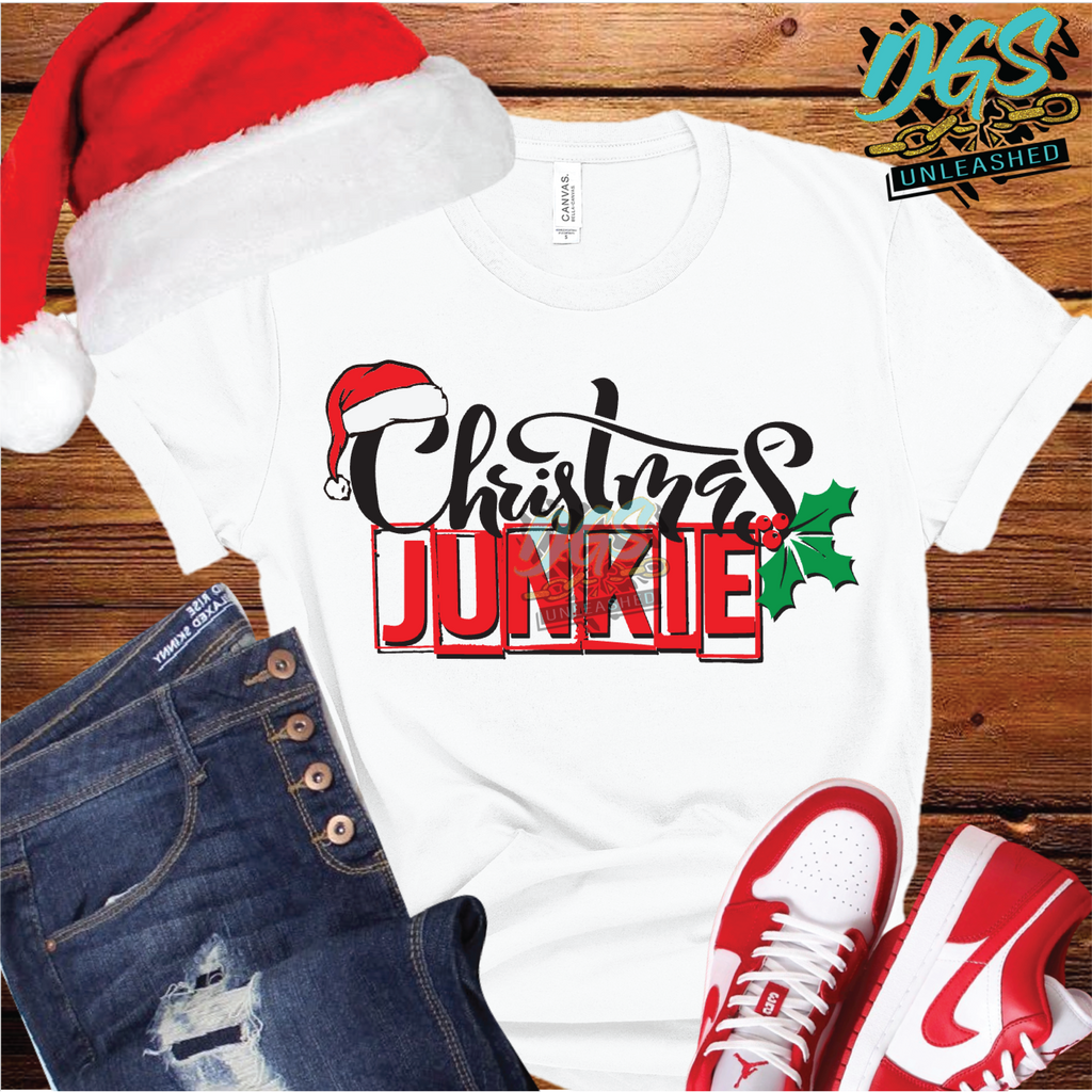 Christmas Junkie SVG, PNG, DXF, EPS-Instant Digital Download