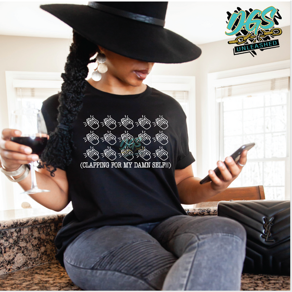 Clap for My Damn Self SVG, DXF, PNG, and EPS Cricut-Silhouette Instant Digital Download