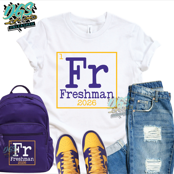 Class Element Freshman SVG, DXF, PNG, and EPS Digital Files