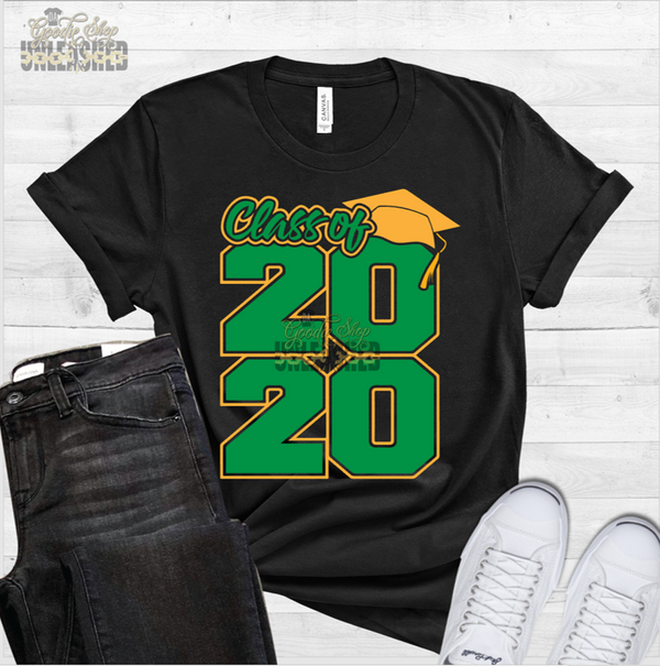 Stacked Class of 2020 SVG, DXF, PNG, and EPS Digital Files