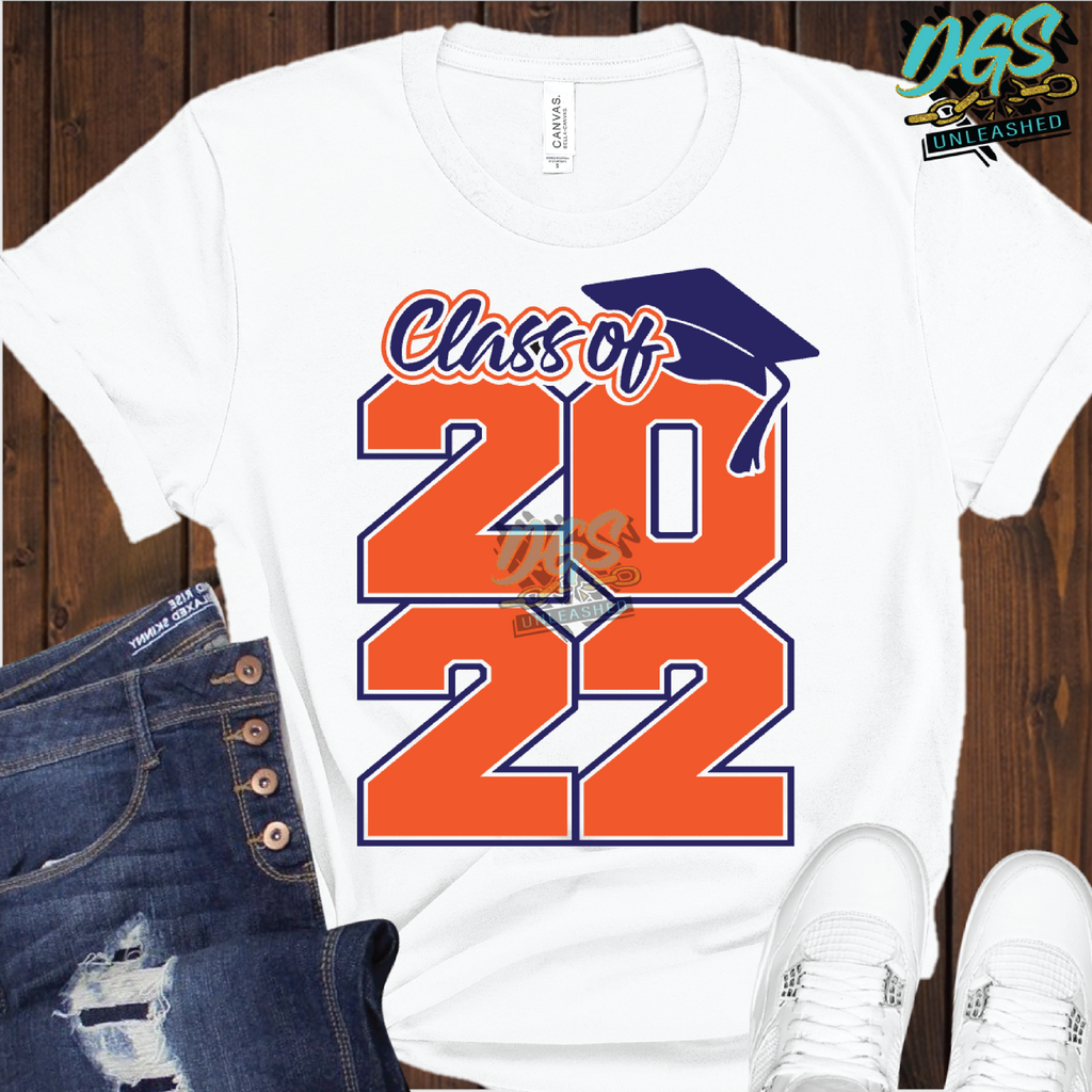 Class of 2022 Stacked, Graduate, Senior SVG, DXF, PNG, and EPS Digital Files