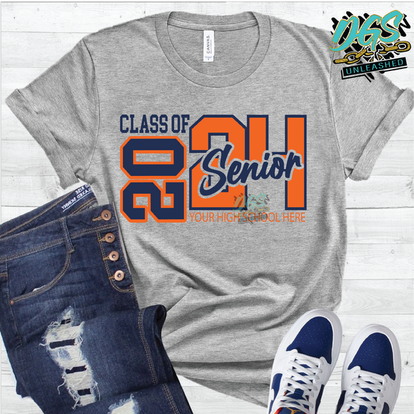 Class of 2024 Senior SVG, DXF, PNG, and EPS Cricut-Silhouette Instant Digital Download