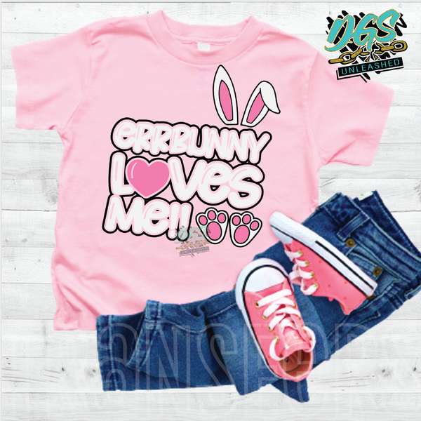 YOUTH-Errbunny Loves Me-PINK (SCREEN PRINT TRANSFER ONLY!!)