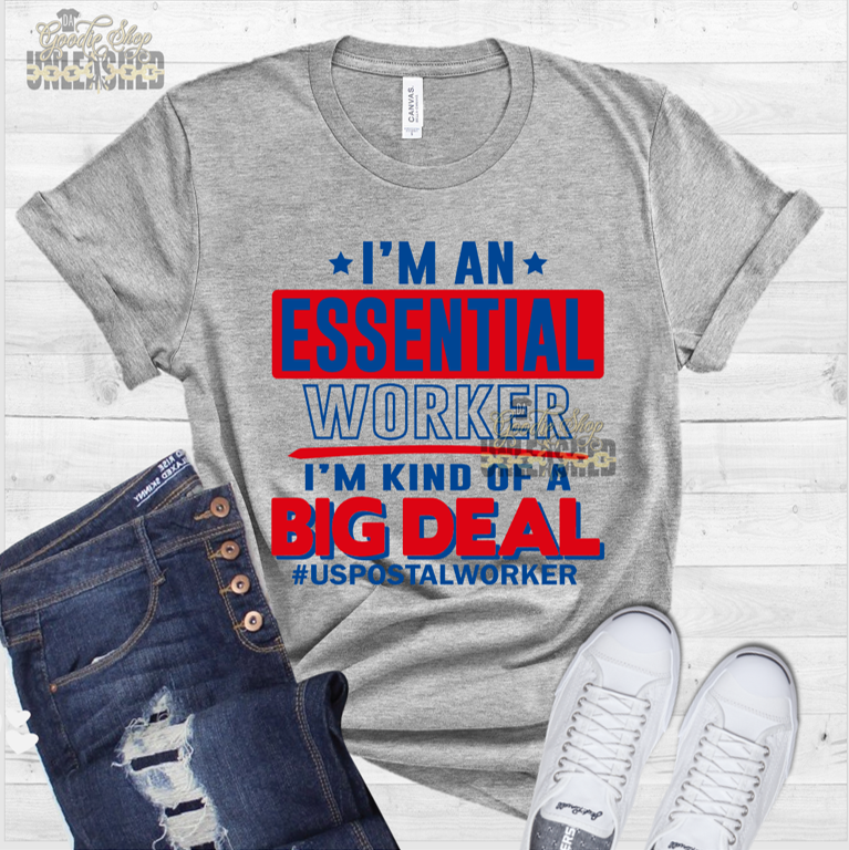 Essential Worker: Big Deal SVG, DXF, PNG, and EPS Digital Files
