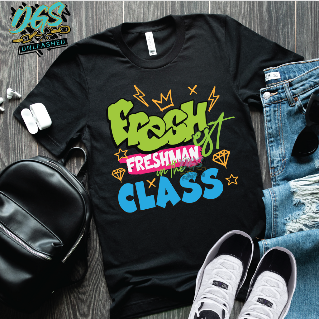 Freshest Freshman SVG, DXF, PNG, and EPS Digital Files