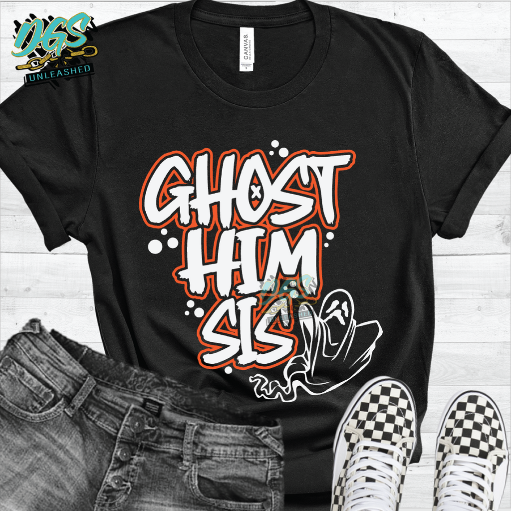 Ghost Him Sis SVG, PNG, DXF, EPS-Instant Digital Download