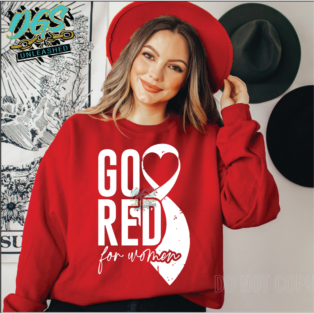 Go Red for Women SVG, PNG, DXF, EPS-Instant Digital Download