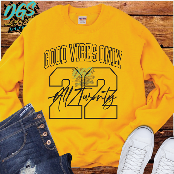 Good Vibes All 2022 SVG, DXF, PNG, and EPS Cricut-Silhouette Instant Digital Download